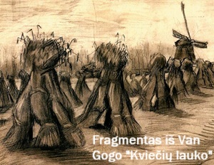 Van Gogas. Kviei laukas