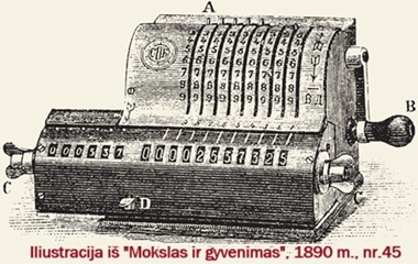 Odnerio aritmometras, 1890