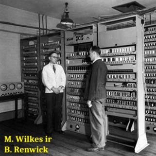 M. Wilkes ir Bill Renwick prie ENSAC