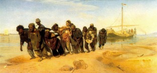 Ilja Repin, Burlaky na Volge, Ilya Repin, Volga's boatmen